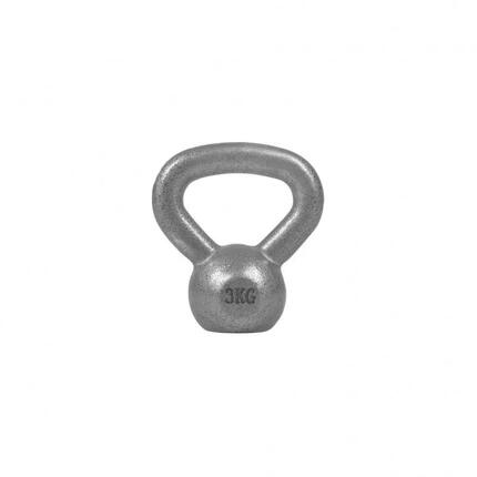 Kettlebell - 2 bis 32 kg Gewichte, Silber oder Schwarz - Kugelhantel