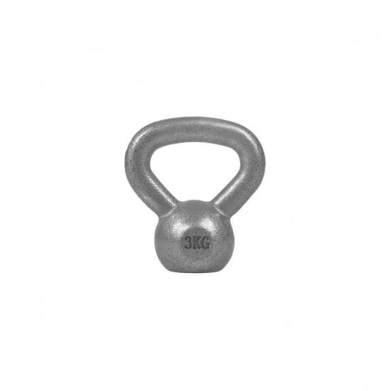 Kettlebell - 2 bis 32 kg Gewichte, Silber oder Schwarz - Kugelhantel