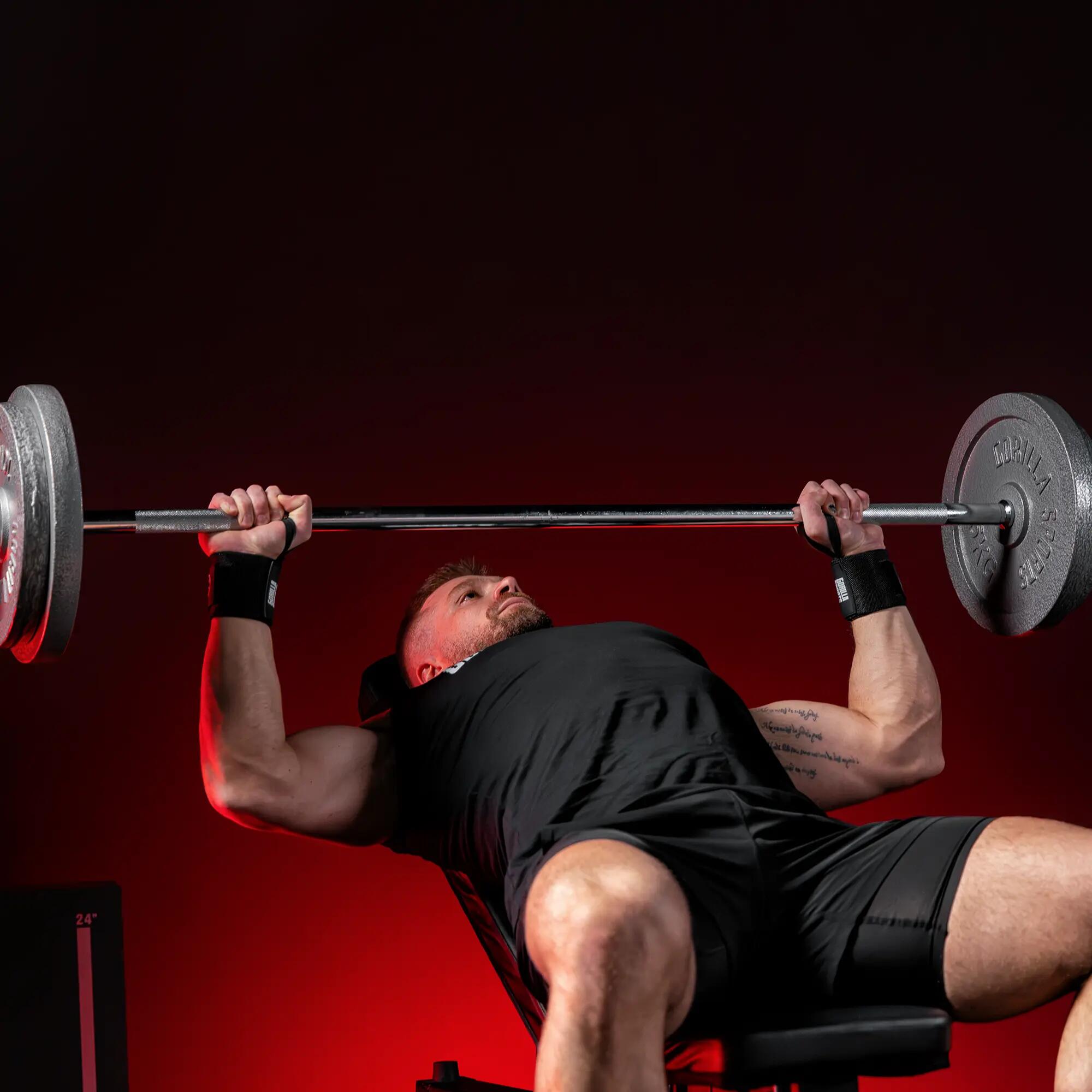 Zestaw sztangi + hantle treningowe Gorilla Sports 105 kg 14/14