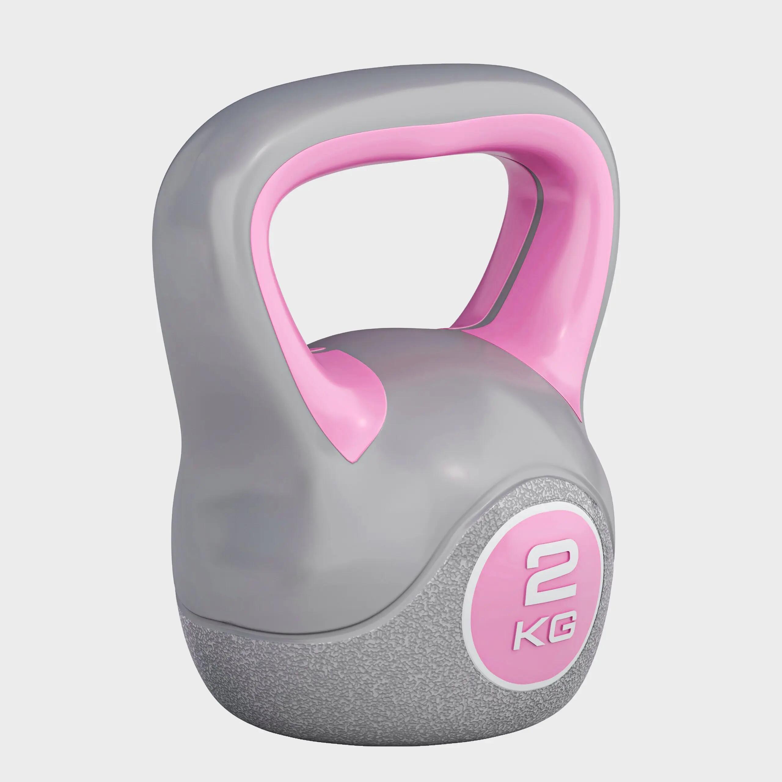 Kettebell Stylish umplut cu ciment 2 KG