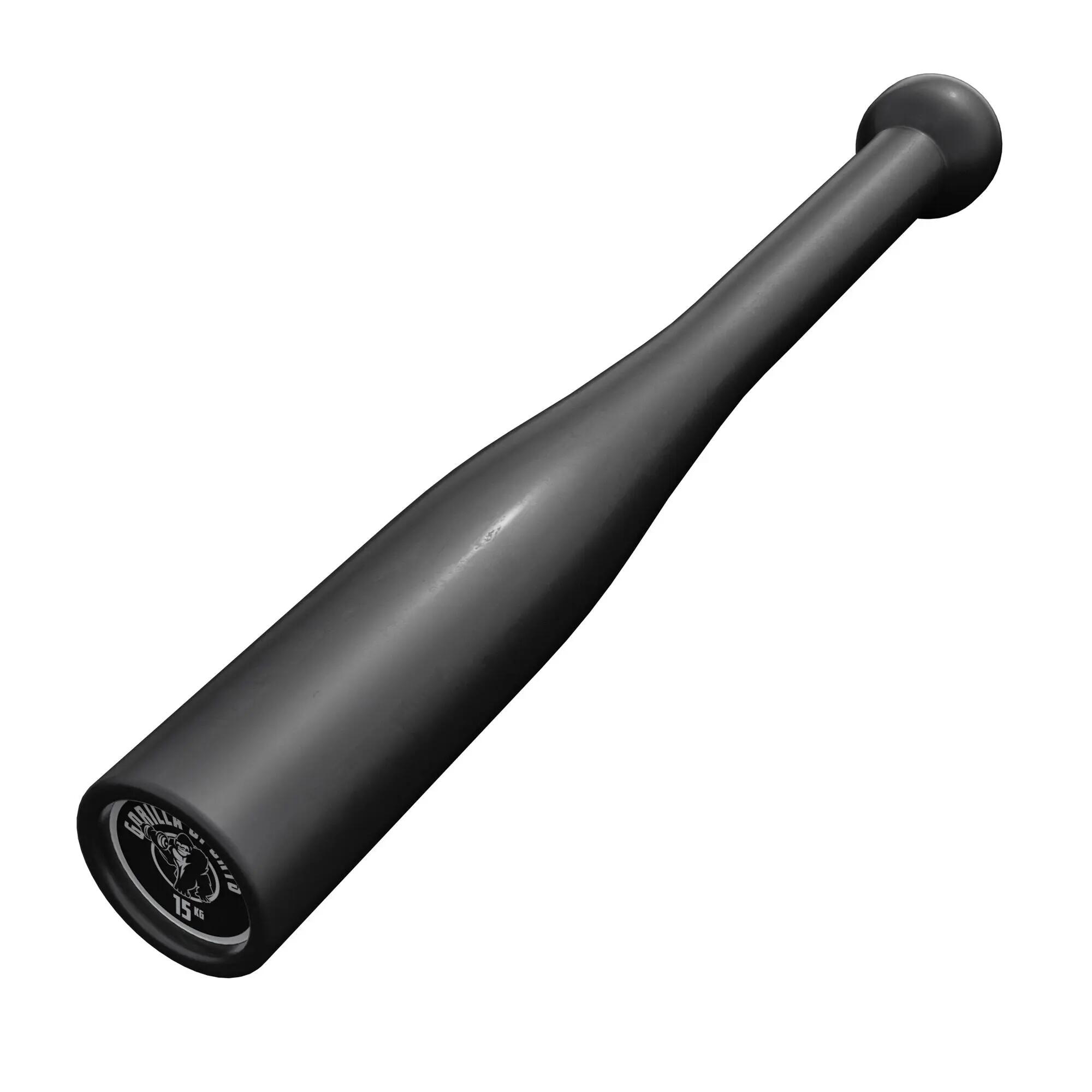 Indian Clubbells GORILLA SPORTS Keule aus Guss 15 kg schwarz 1/7