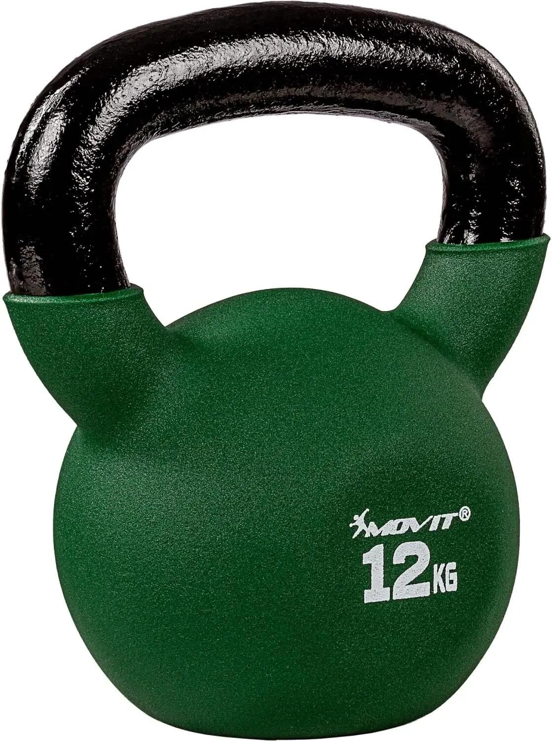 Kettlebell profesional 12 KG fonta verde inchis