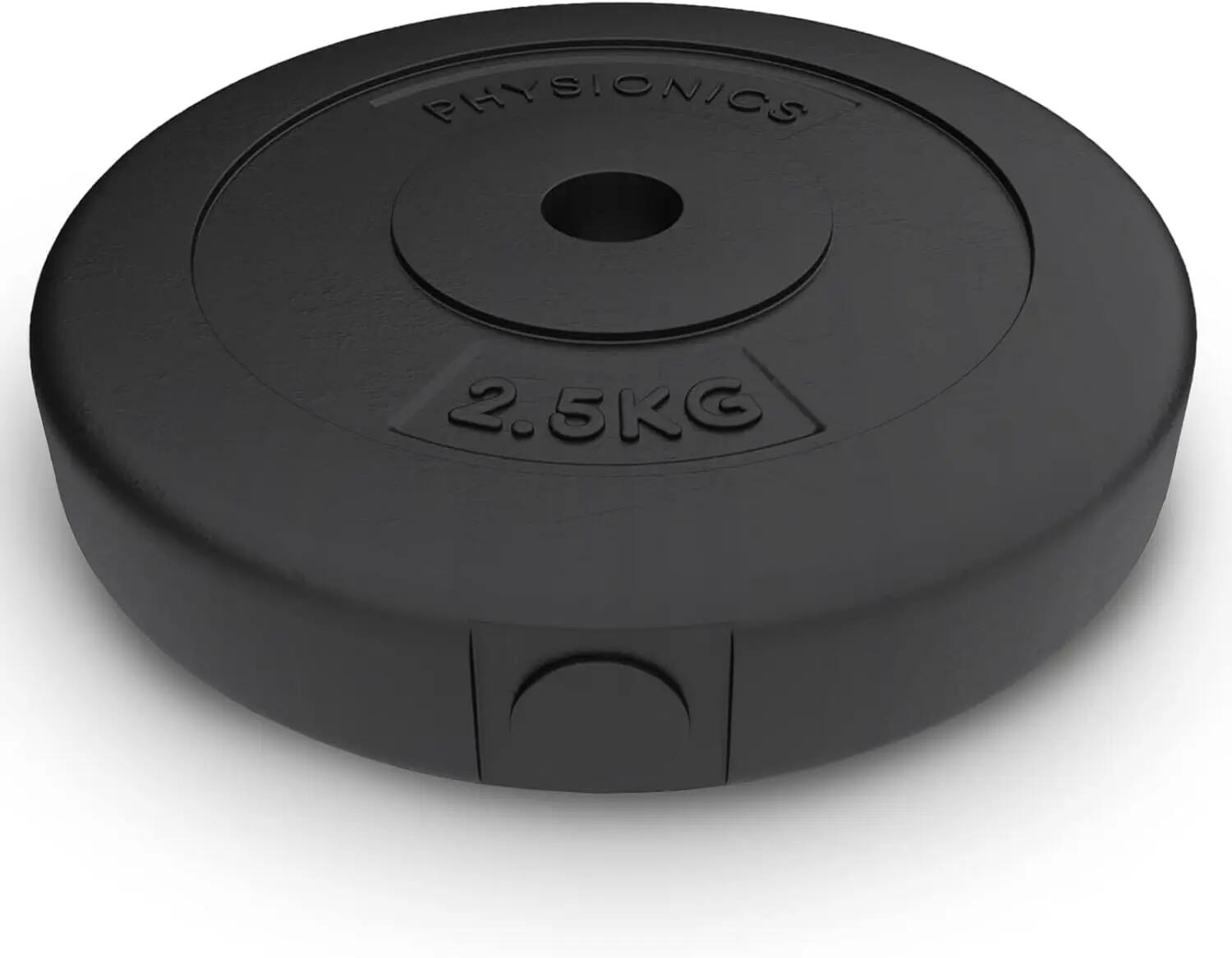 Disques de musculation 30/31 mm en plastique 2x2.5kg 4/7