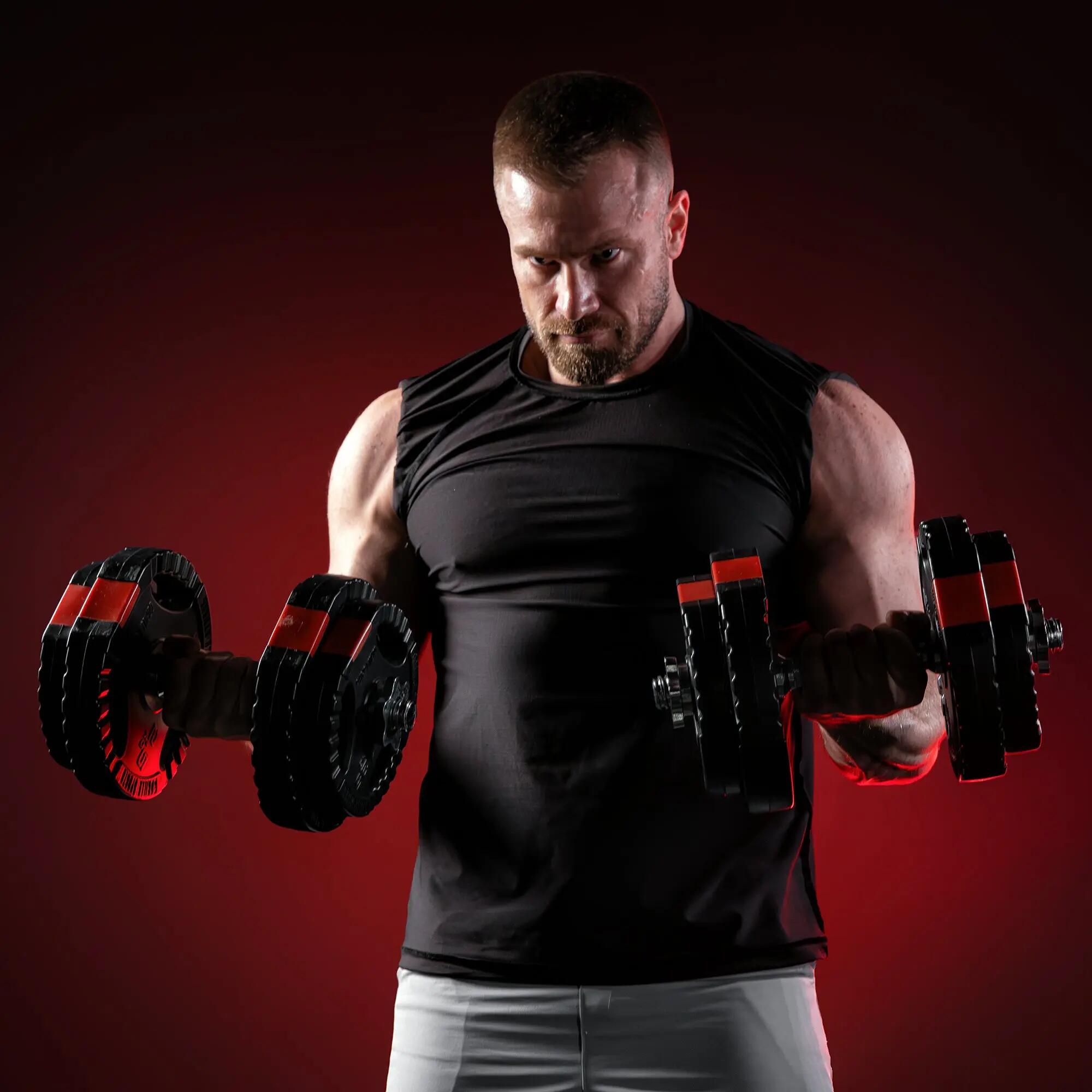 Gorilla Sports sada činek s plastovými kotouči 30 kg 4/9
