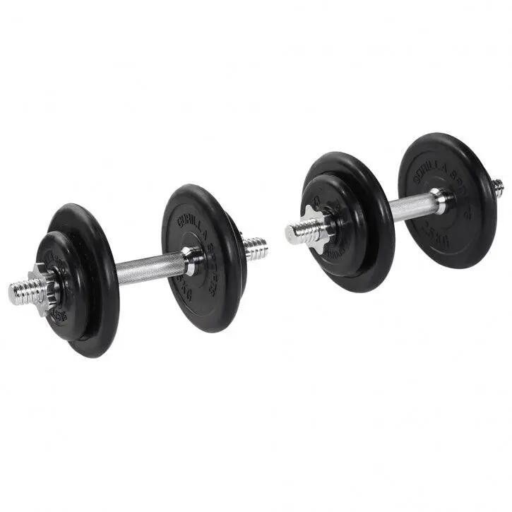 Set gantere cauciucate 20 kg