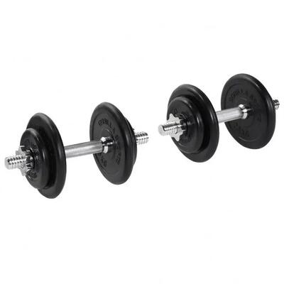 Dumbellset - halterset - rubber - 20 kg