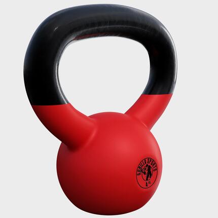 Kettlebell - Gietijzer (rubber coating) - 4 kg