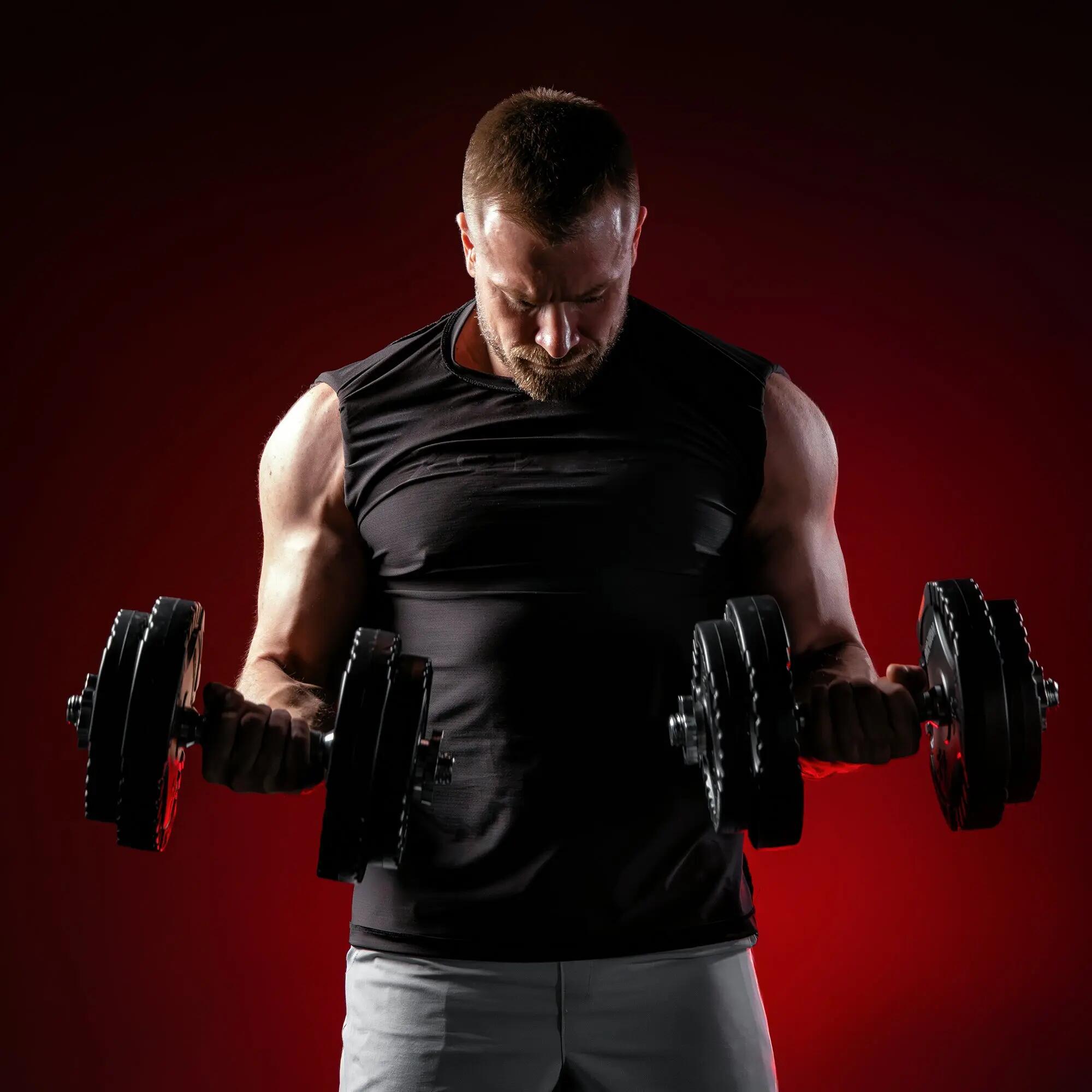 Gorilla Sports sada činek s plastovými kotouči 30 kg 2/9