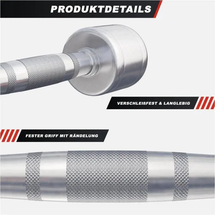 Hantla chromowana 2x4 kg- Komplet hantle stałe profesjonalne Gorilla Sports 5/10