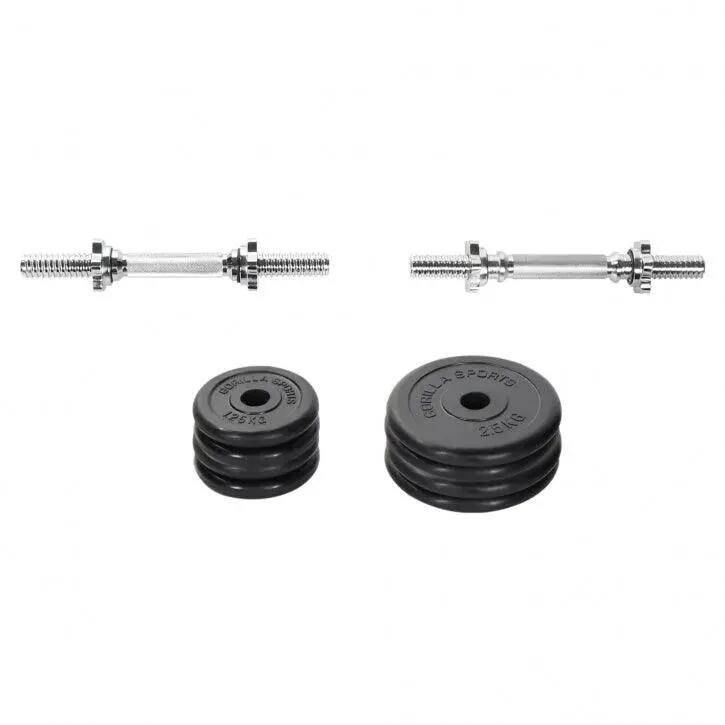 Dumbellset - Halterset - Rubber - 20 kg 4/9
