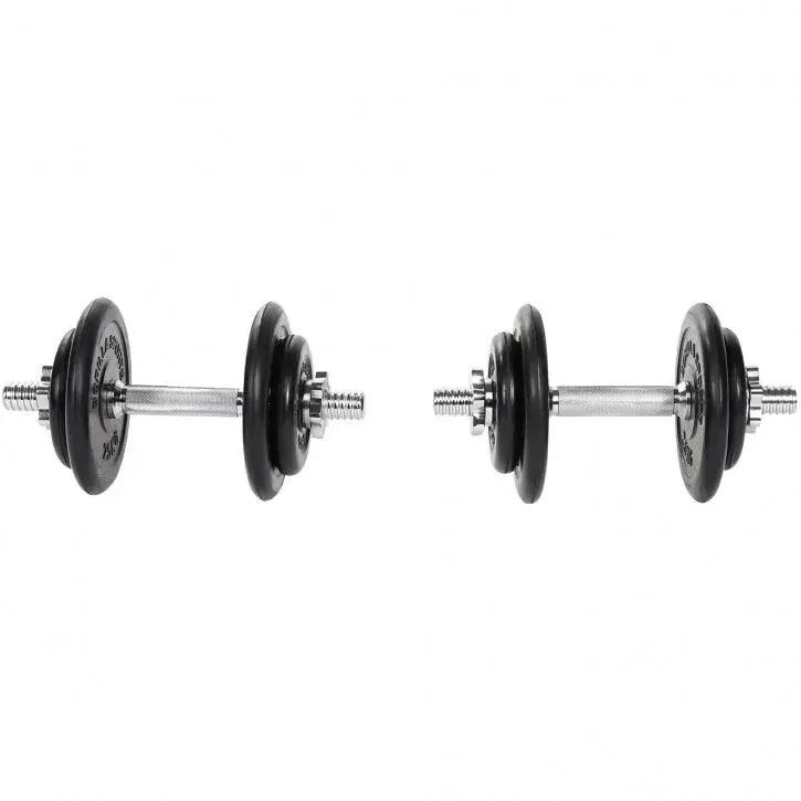 Dumbellset - Halterset - Rubber - 20 kg 3/9