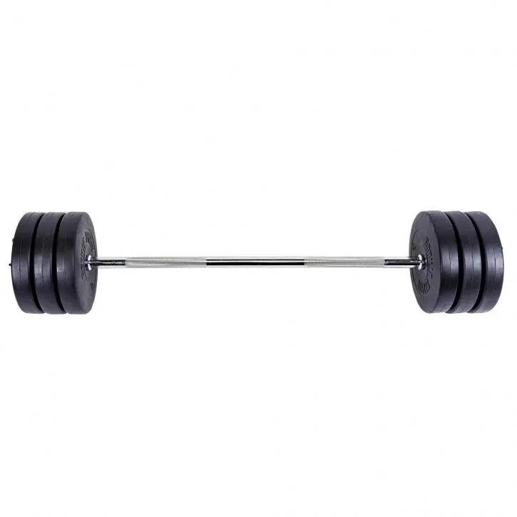 Unisex - posilování - výměnné kotouče, plastový potah - činkový set - 38 kg 6/13