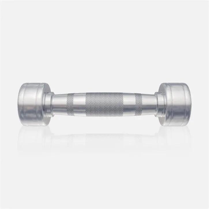 Haltères chromés GORILLA SPORTS acier monobloc poignée moletée 3/10