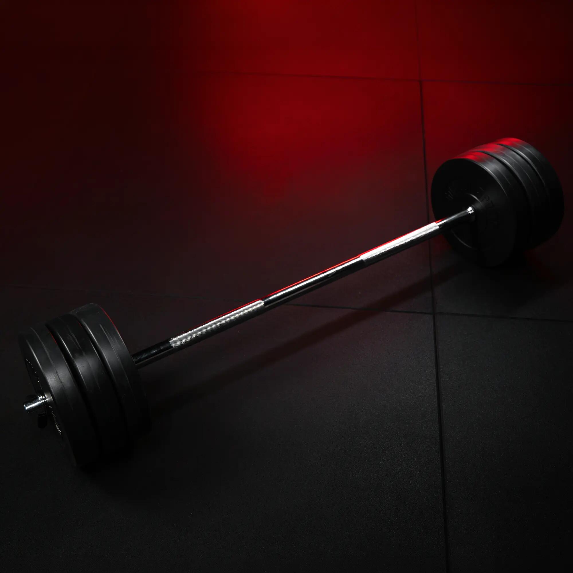 Unisex - posilování - výměnné kotouče, plastový potah - činkový set - 38 kg 3/13