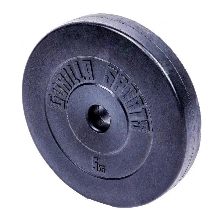 Unisex - posilování - výměnné kotouče, plastový potah - činkový set - 38 kg 11/13