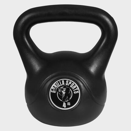 KETTLEBELL NOIR AVEC REVÊTEMENT PLASTIQUE | MUSCULATION| AU CHOIX DE 2KG À 20KG
