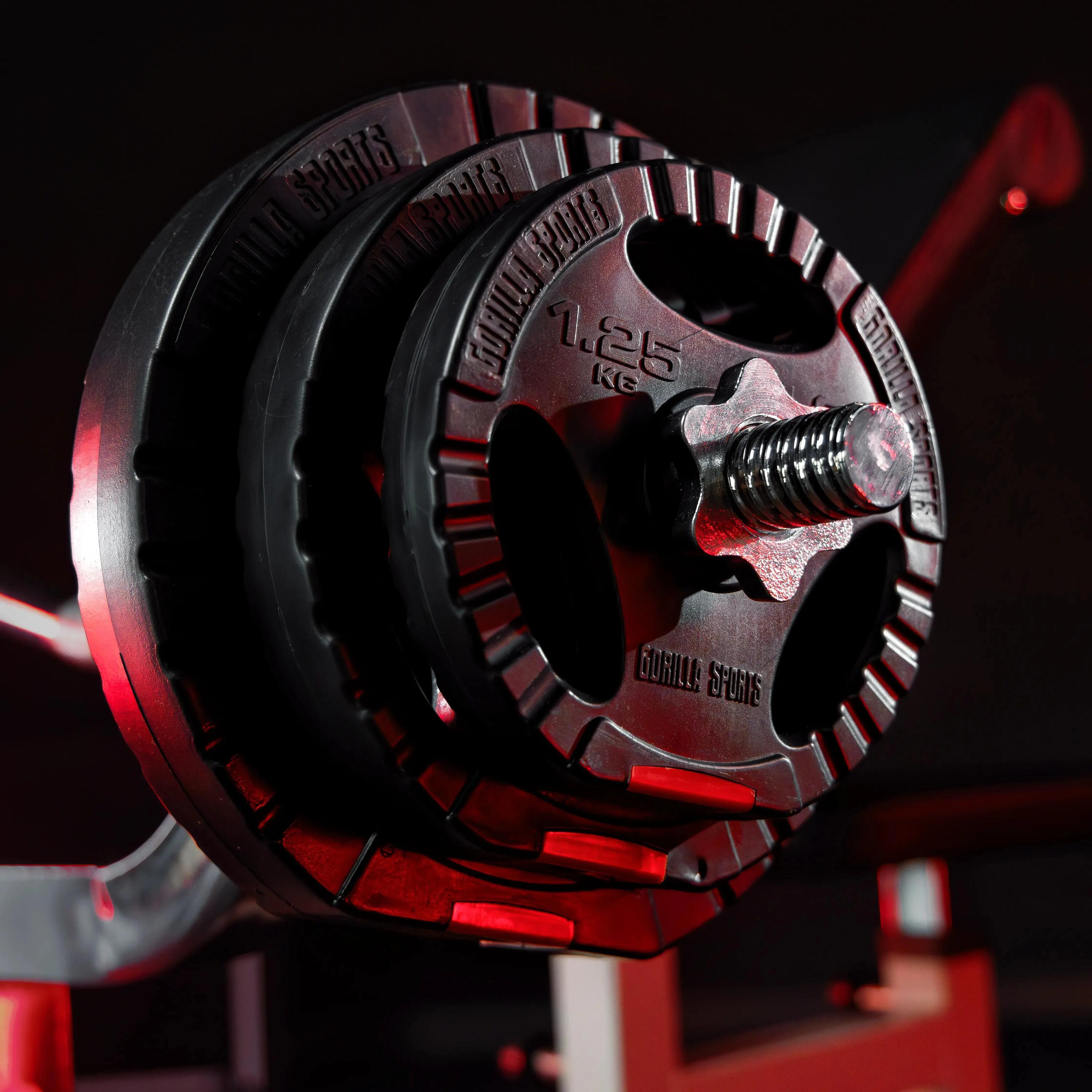 Gorilla Sports Nakládací činkový set, 25 kg 5/6