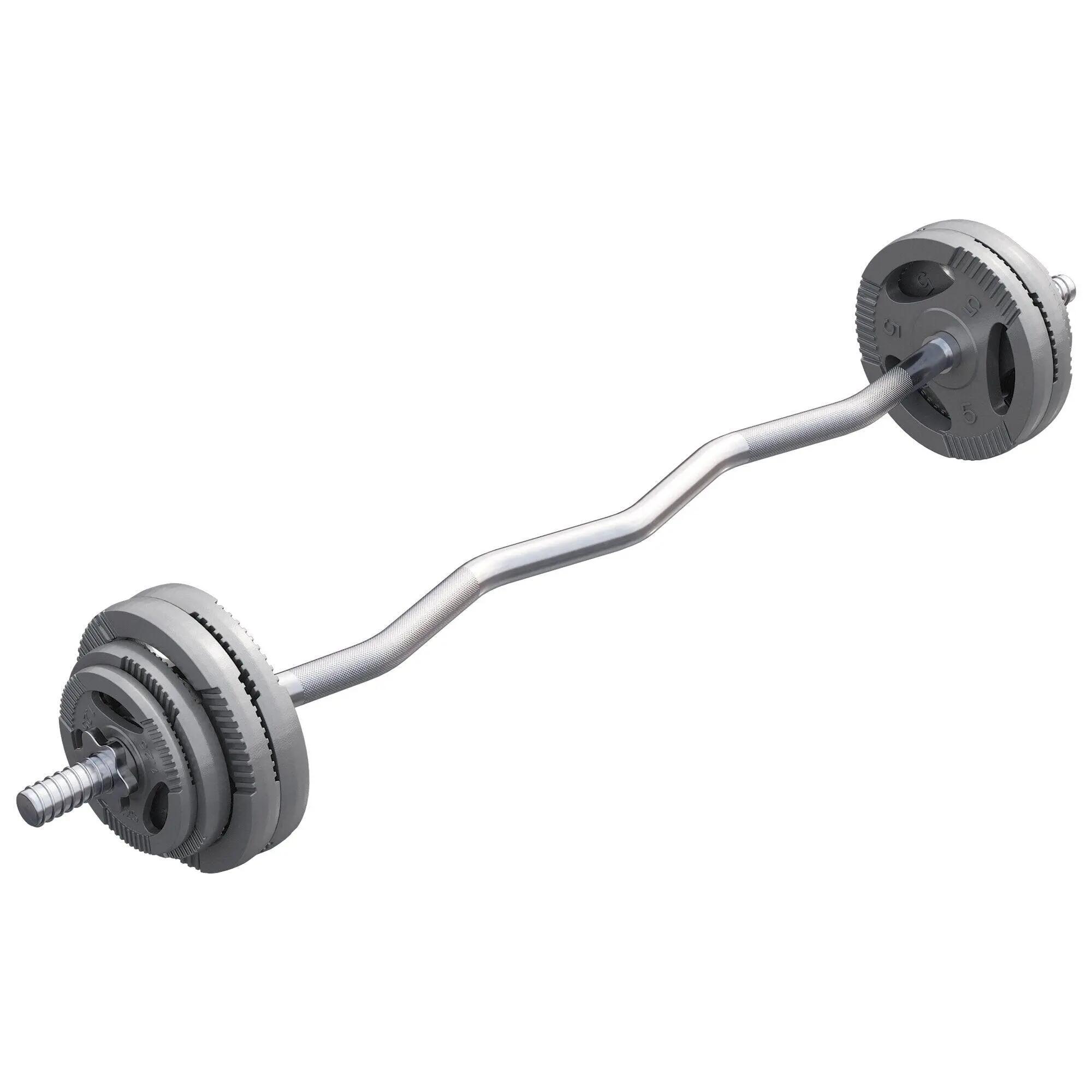 Set bara Z + discuri fonta, 35kg, Gorilla Sports