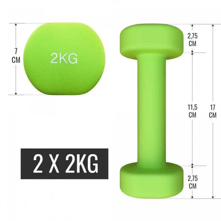 Dumbellset - Halterset - Aerobic - 12 kg - In koffer 7/15