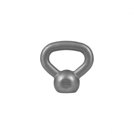 Kettlebell - 2 bis 32 kg Gewichte, Silber oder Schwarz - Kugelhantel