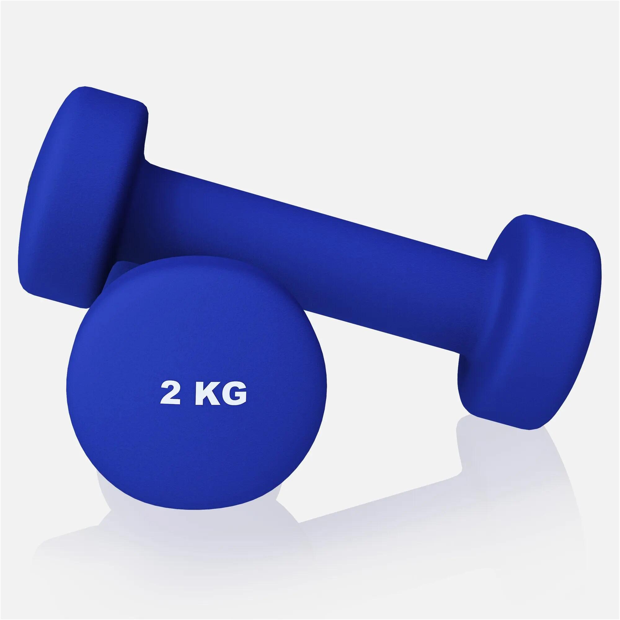 Pesas Fitness y Home Gym Gorilla Sports 2x2Kg Azul 9/13