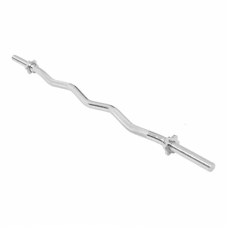 SET D'HALTÈRES BARRE CURL 35KG | DISQUES EN FONTE + BARRES | MUSCULATION 5/6