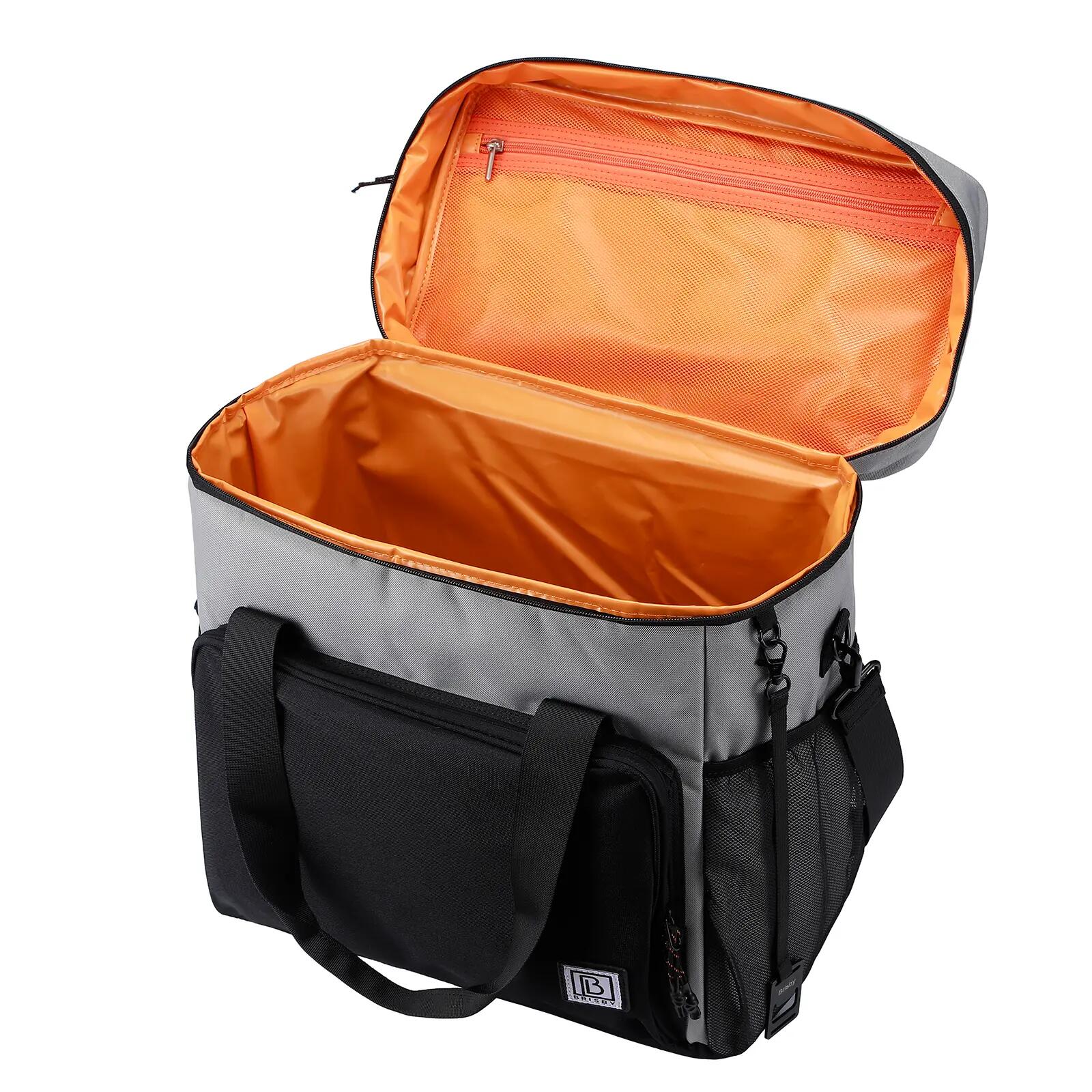 Brisby Koeltas 40 Liter Zwart Grijs met Oranje 7/7