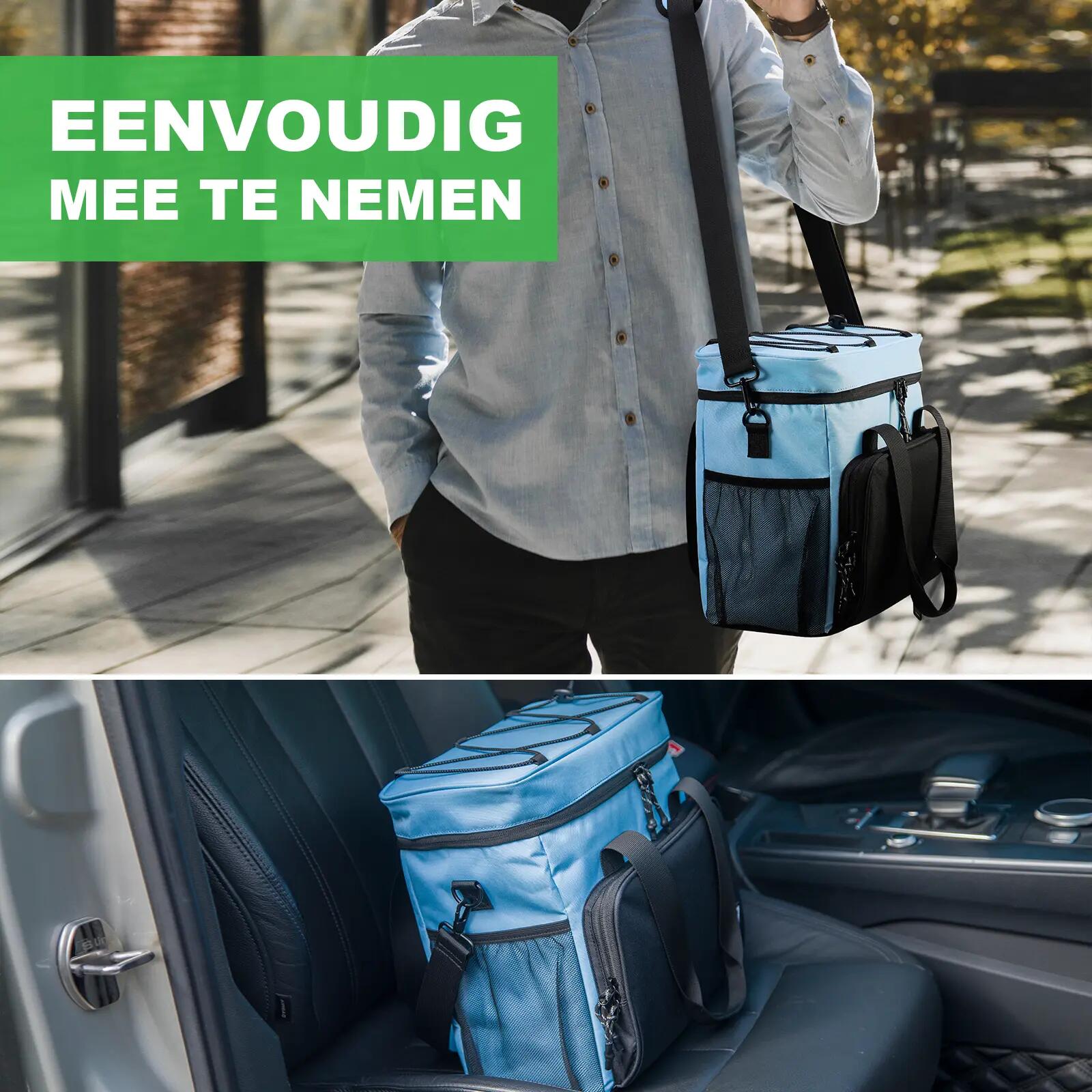 Brisby Koeltas 15 Liter Zwart Blauw 7/7