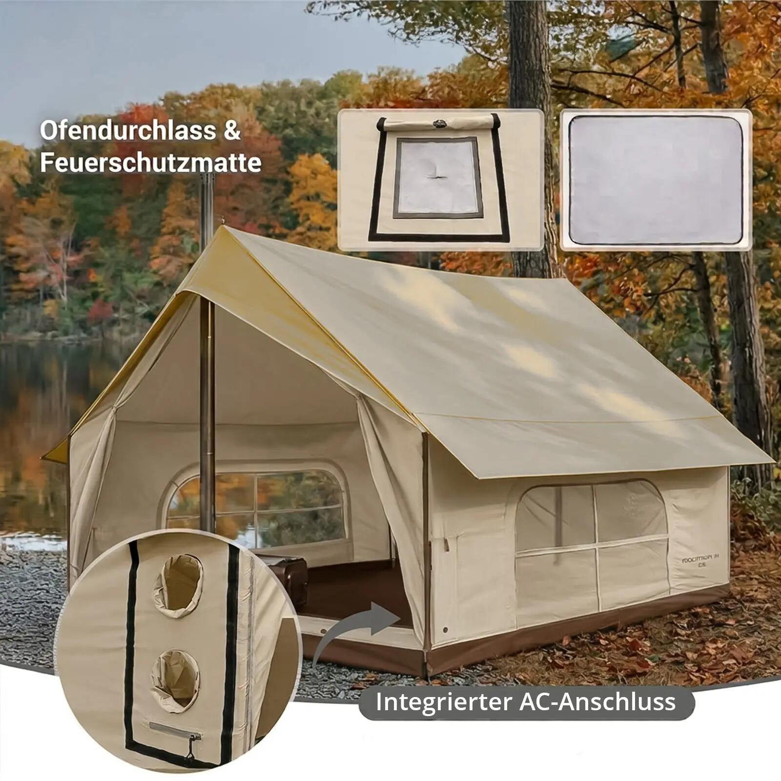 Tenda familiare Pinehouse III Tenda da campeggio per 5 persone in cotone 4/7