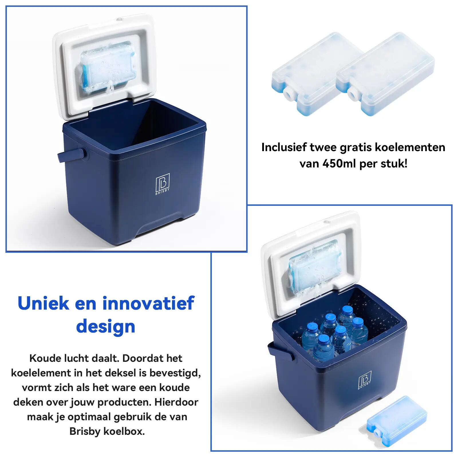Brisby koelbox 13Liter blauw 6/6
