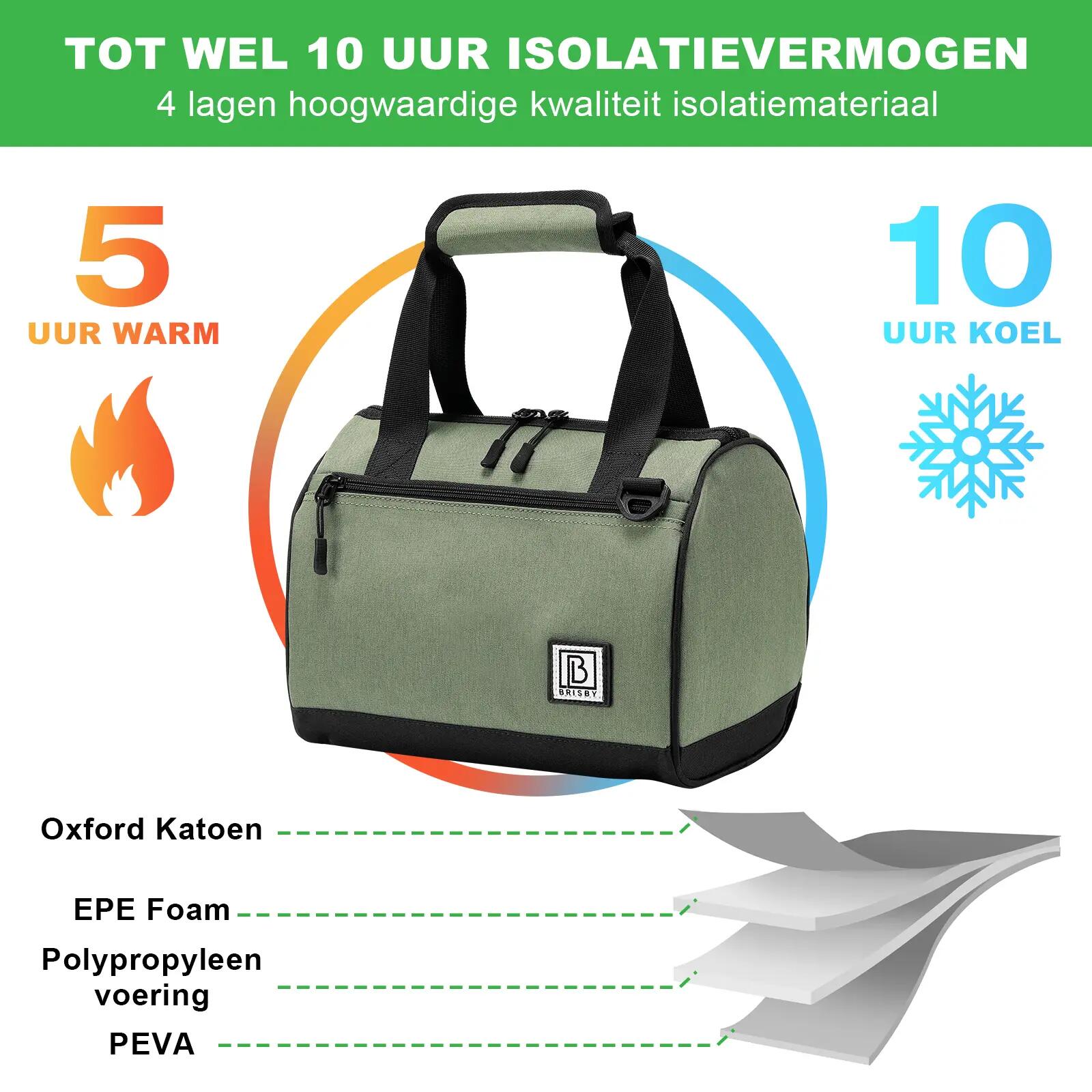 Brisby Kühltasche 10 Liter Grün 6/7