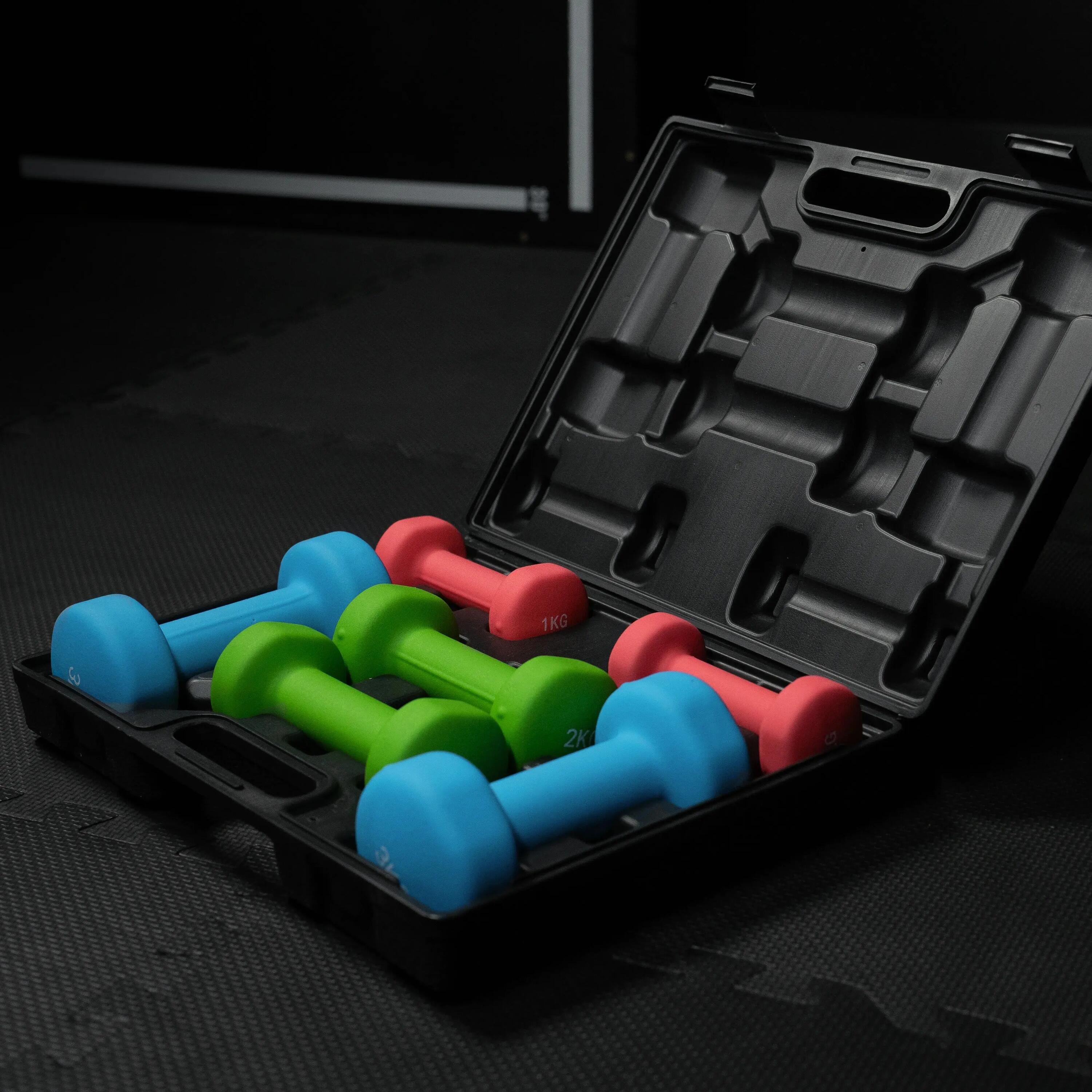 Dumbellset - Halterset - Aerobic - 12 kg - In koffer 10/15