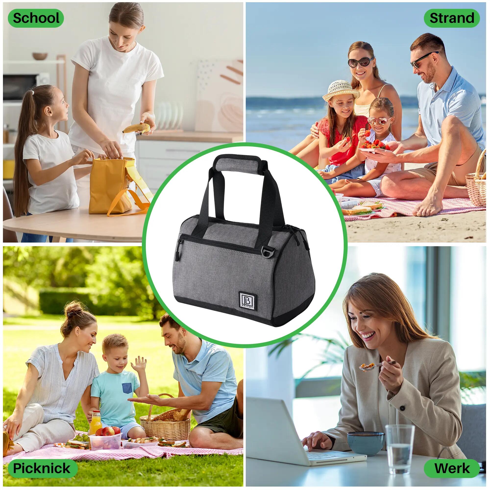 Brisby Koeltas 10 Liter Donkergrijs 5/7