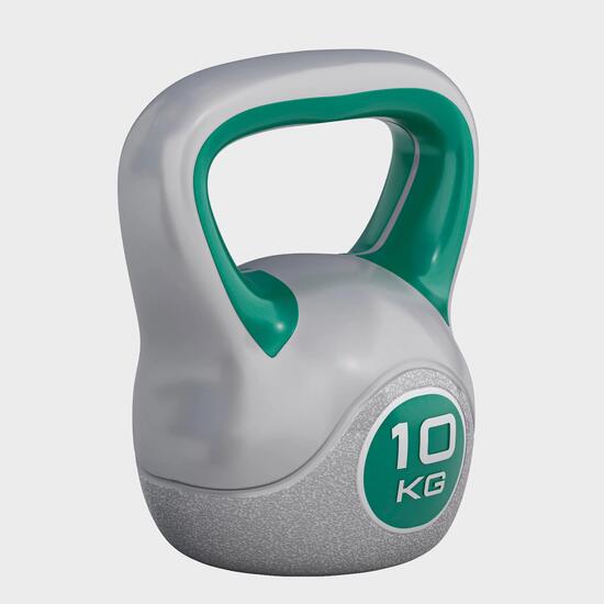 Kettlebell Gorilla Sports Stylish lot 2-20 kg synthétique vert/noir