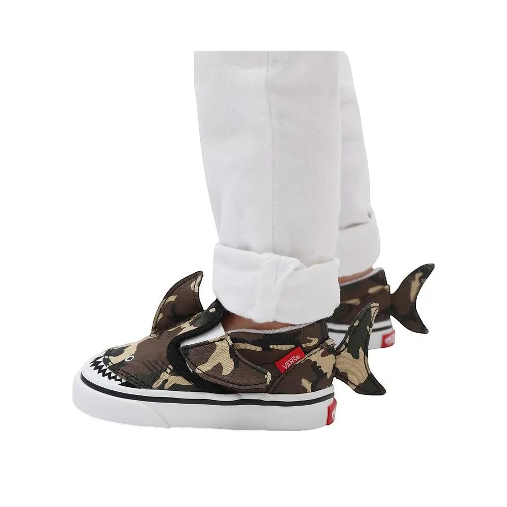 Zapatillas Vans Slip On V Shark Camo Negro/Blanco 2/3