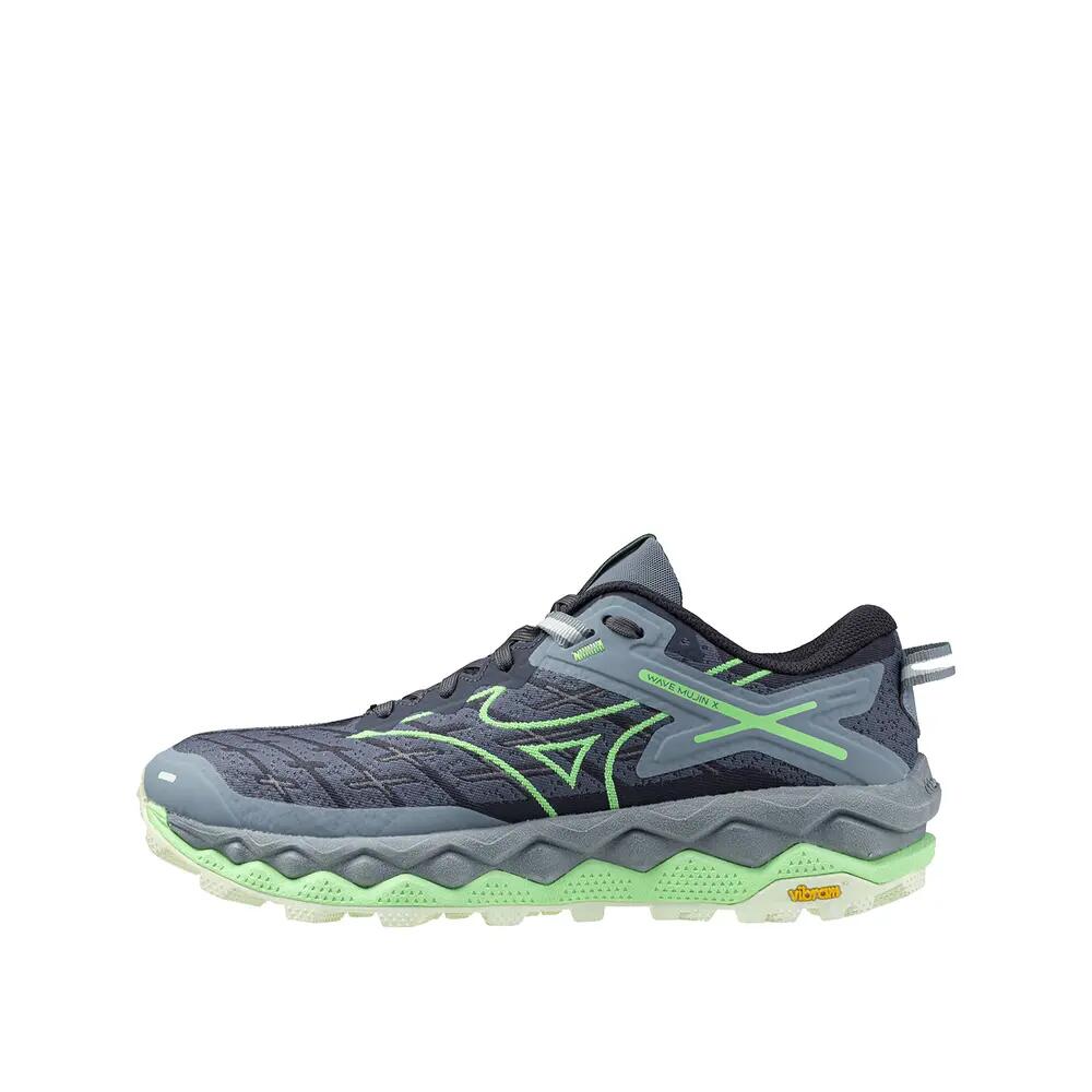 Scarpe - running - adulto - Wave Mujin 10 - grigio, verde fluo 2/6