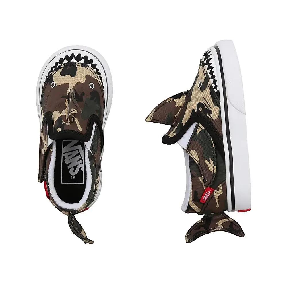 Zapatillas Vans Slip On V Shark Camo Negro/Blanco 3/3