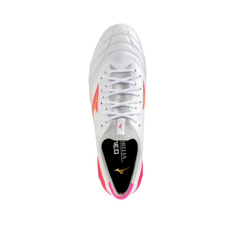 Mizuno Morelia Neo Iv Beta Elite Fußballschuhe Weiß Und Rosa 6/6