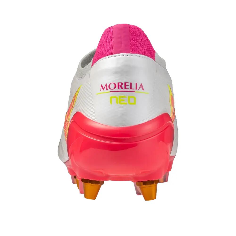 Crampons Mizuno Morelia Neo IV B Japan Mix Blanc et rose 4/6