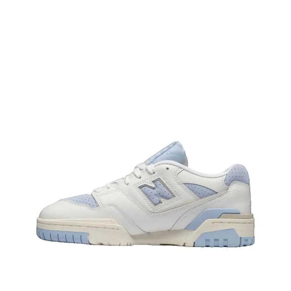 Zapatos New Balance GSB550LB Cuero natural Blanco/Azul 3/6
