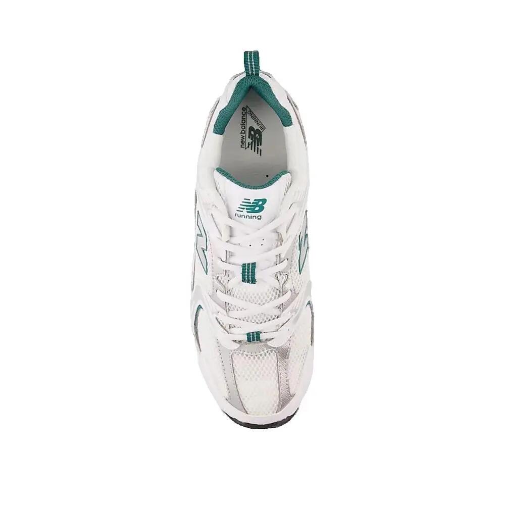 Chaussures New Balance 530 Blanc/Argent Métallique/Vert 2/7