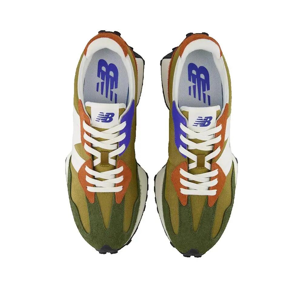New Balance 327 Groen/Oranje 2/3