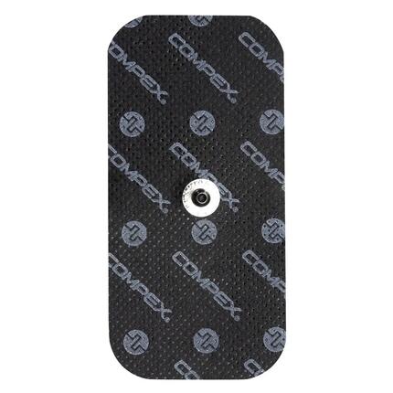 Électrodes - Compex - Easy Snap - 2 grandes adhésives - 10 x 5 cm - 1 Snap