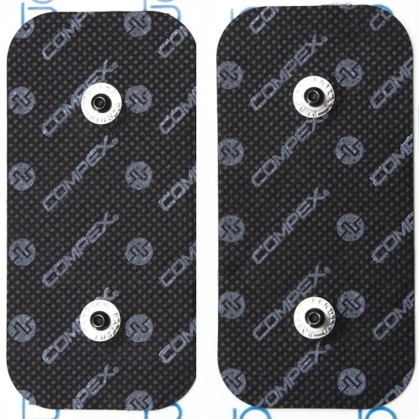 Électrodes - Compex - Easy Snap - 2 grandes adhésives - 10 x 5 cm - 1 Snap 4/4
