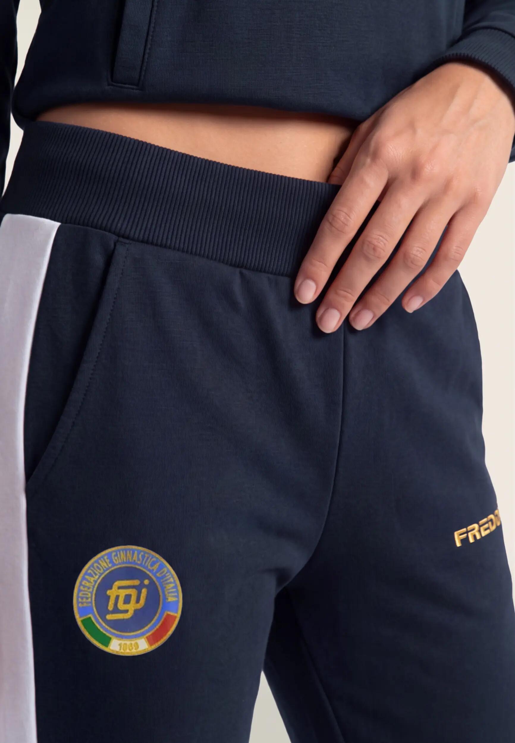 Tuta Donna Italia FGI Girocollo in Felpa Brushed 4/7