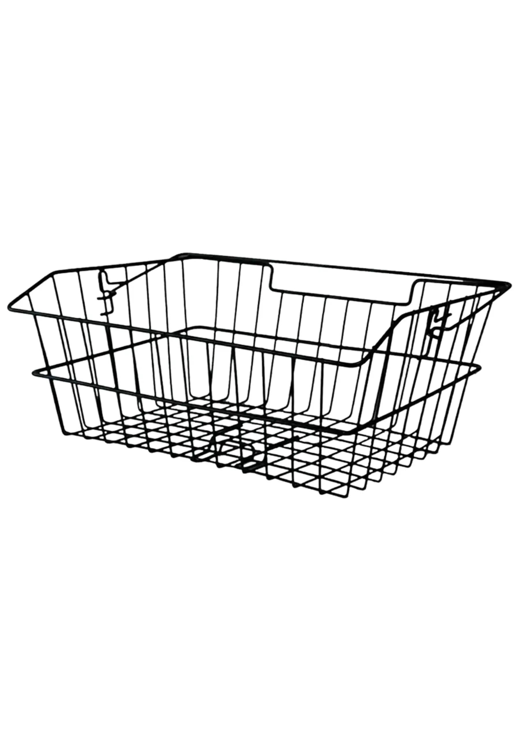 KlickFix Hinterradkorb  PVC 39x30x17cm, schwarz, weitmaschig 2/2