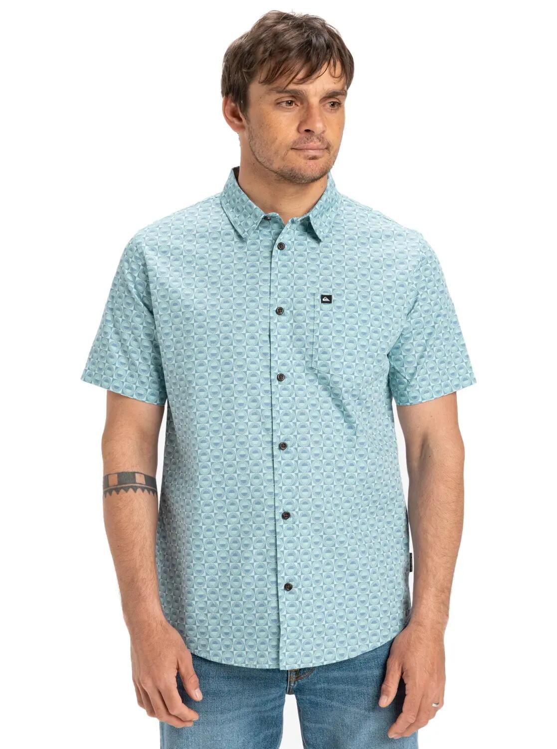 QUIKSILVER Quiksilver Kurzarm Hemd Apero Organic Classic Aquifer Florever 3/5
