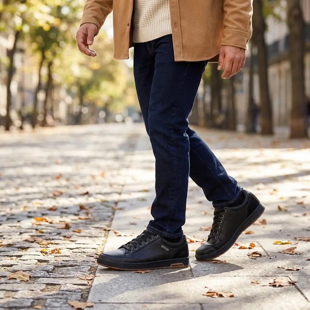 Cavell - Sparkman Skechers SCHWARZ| BLUCHERs MANN SCHWARZ, Cómodos 6/7