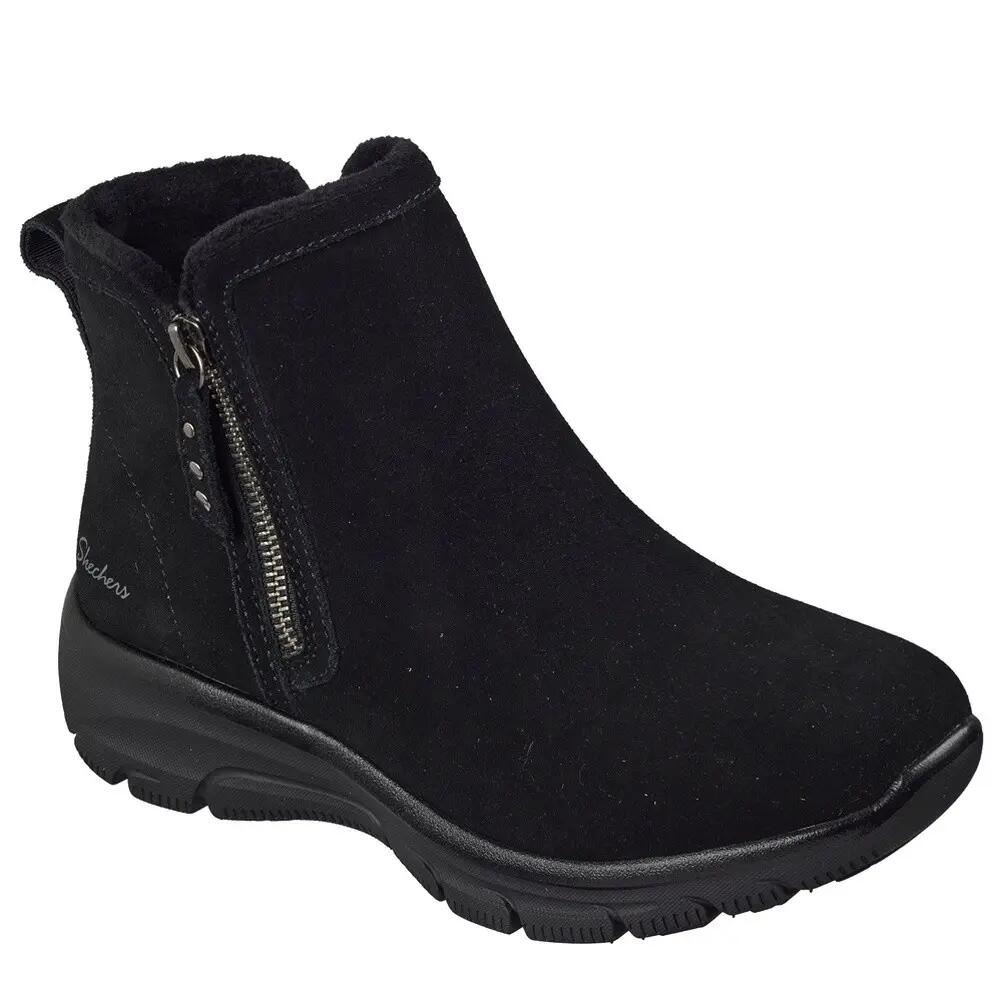 Skechers Easy Going Urban Zip Negro - Botín Cómodo Mujer 3/7