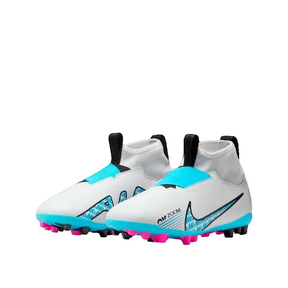 Voetbalschoenen met noppen Nike Jr Zoom Superfly 9 Academy Ag Wit 3/3